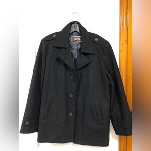 Michael Kors Men's Medium Wool Coat Color Black